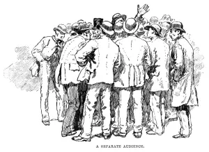 Dock Prints: West End riots, 1886 - a crowd