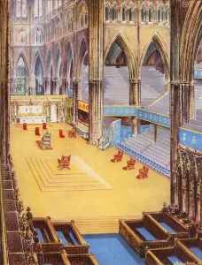Altar Prints: Westminster Abbey prepared for the Coronation, 1953