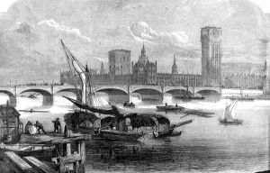 Sailing Prints: Westminster Bridge, London, 1855