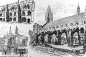 Ancient Prints: Westminster Hall, London, 1884