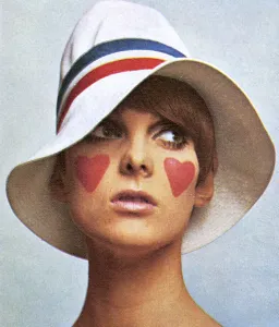 1966 Prints: White gangster hat by Edward Mann