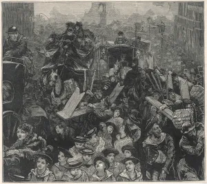 Vehicles Prints: Whitehall Congestion1875