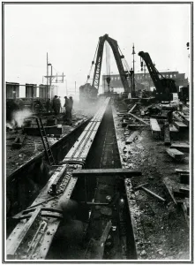 Eastern Prints: Widening of Cannon Street Bridge, London 1926