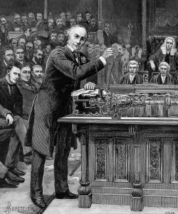 1886 Prints: William Ewart Gladstone in the House of Commons, 1886