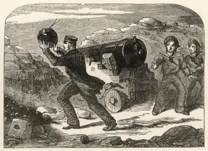 Bravery Prints: William Peel throwing a live shell