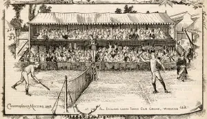 Playing Prints: Wimbledon lawn tennis championships 1883