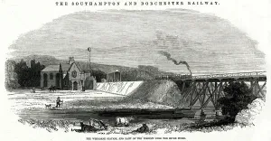 Building Prints: Wimborne railway station, Wimborne, Dorset