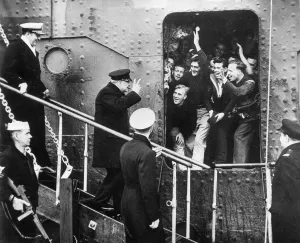 Sailor Prints: Winston Churchill arriving in America, 1943