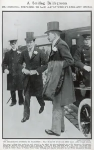 Cecil Prints: Winston Churchill arriving for his wedding