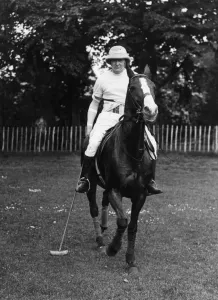 Polo Prints: Winston Churchill playing polo