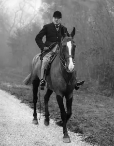 Hunt Prints: Winston Churchill riding, c. 1928