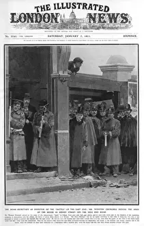 Sidney Prints: Winston Churchill in Sidney Street, East London, 1911