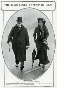 Prime Prints: Winston Churchill with wife Clementine Churchill 1910