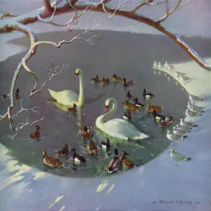 Ponds Prints: Winter Circle by Vernon Ward