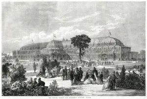 Exterior Prints: Winter Garden Exhibition, Dublin 1865