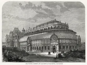 Exterior Prints: Winter Gardens and Aquarium at Blackpool 1878