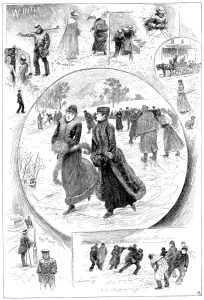 Surrounding Prints: Winter Scenes, Britain, c. 1897