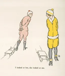 Winter Sports Prints: Winter Sportings by Lewis Baumer
