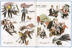 Winter Sports Prints: Winter Sports Out and Indoors by Francis Marshall