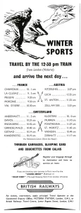 Winter Prints: Winter Sports - travel to Europe with British Railways
