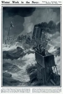 G H Davis Illustrations Prints: Winter work in the Royal Navy by G. H. Davis