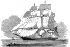 1852 Prints: The Witch of the Wave Clipper Ship, 1852