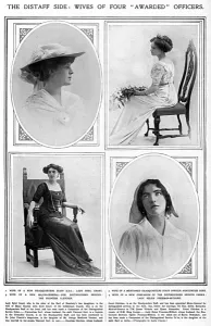 Grant Prints: Wives of four awarded officers, WW1