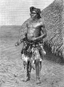 C1887 Prints: A Wizard of the Niam-Niam Tribe, Sudan, c. 1887