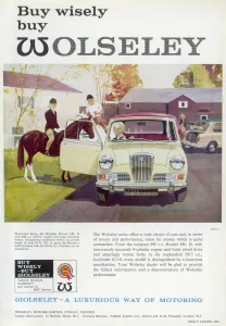 Vintage Prints: Wolseley car advertisement