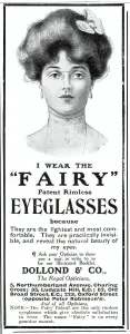 Glasses Prints: Woman wearing patent Fairy eyeglasses