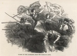 Unrest Prints: Women on the barricade, Paris 1848