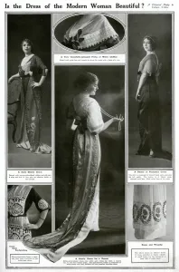 Silk Prints: Women in beautiful dresses 1912