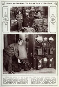 Switchboard Prints: Women as electricians WWI