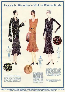 Pattern Prints: Women frocks 1929