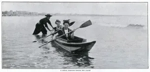 Atlantic Prints: Women kayaking in northern France 1904