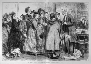 Subject Prints: Women Lobbying Mp / 1880