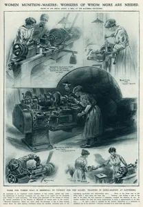Factories Prints: Women munition-makers 1916
