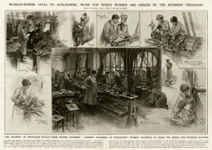 Factories Prints: Women munition-makers 1916