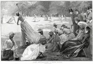 Crowd Prints: Women Playing Cricket 1889
