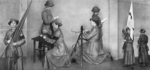 Lamp Prints: Women Signallers Territorial Corps, WW1