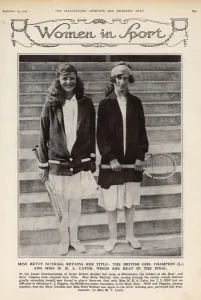 Player Prints: Women in Sport - Betty Nuthall & M. H. A. Cator, tennis