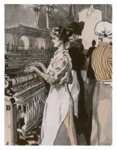Mills Prints: Women Winding Yarn 1920