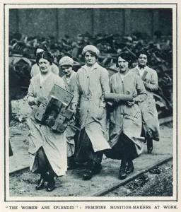 Munitions Prints: Women at work in a munitions factory