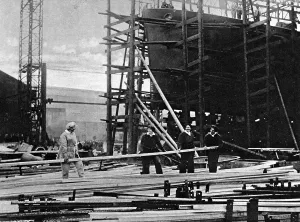 10th Prints: Women at work in a naval ship-building yard