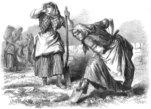 Fields Prints: Women working in the fields, Roscommon, Ireland