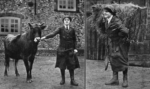 Straw Prints: Women working land in Cley, Norfolk, WW1