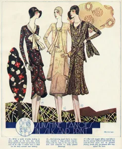 Early Prints: Womens clothing 1929