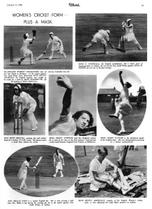 Cricketers Prints: Womens cricket tour, 1935