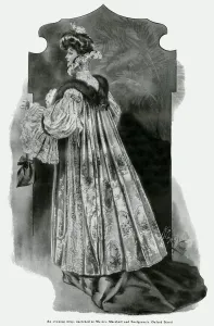 Head Prints: Womens evening wrap 1905