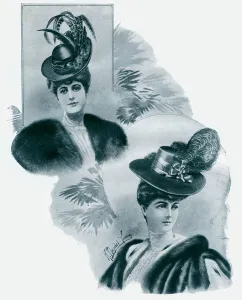Ribbon Prints: Womens hats 1905